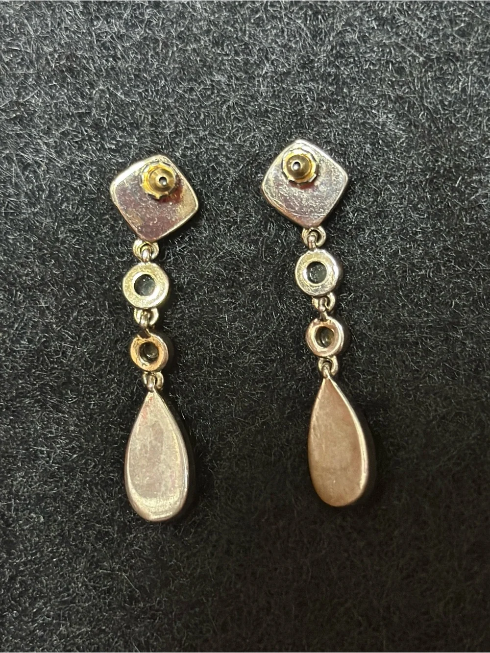 Turquoise Drop and Citrine Accent Dangle Earrings - Women Jewelry